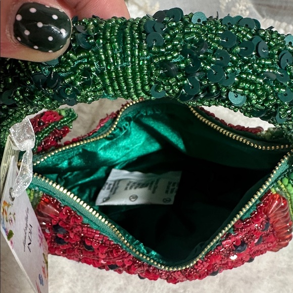 Made in India watermelon beaded hat moon handbag - Picture 5 of 5